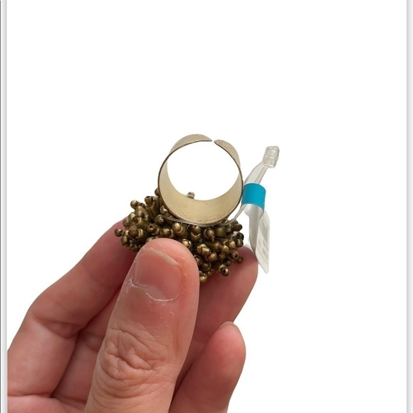 Anthropologie Shiraleah Ofelia Beaded ring adjustable - Picture 5 of 5